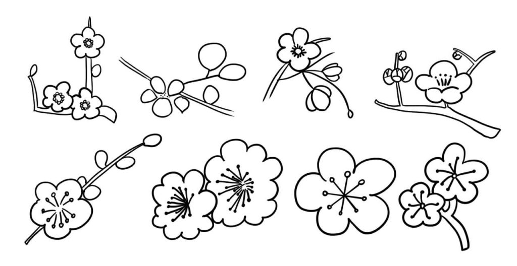 梅花简笔画