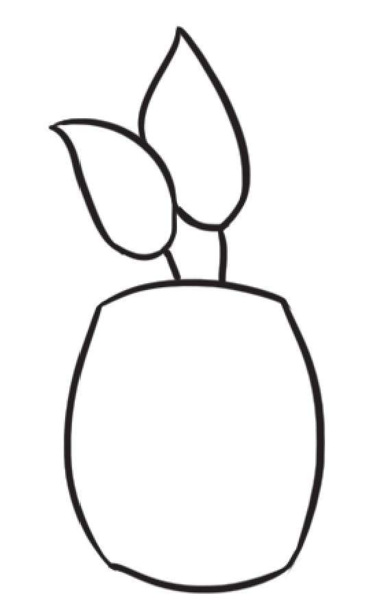 绿萝简笔画