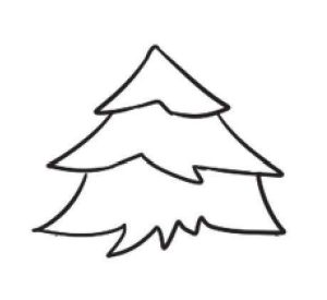 松树简笔画