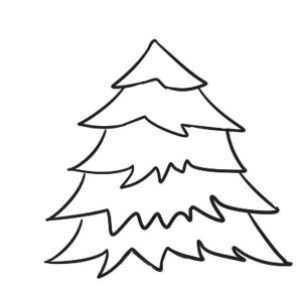 松树简笔画