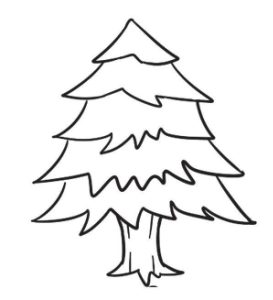 松树简笔画