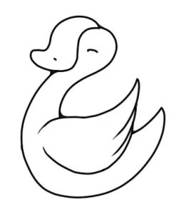 天鹅简笔画