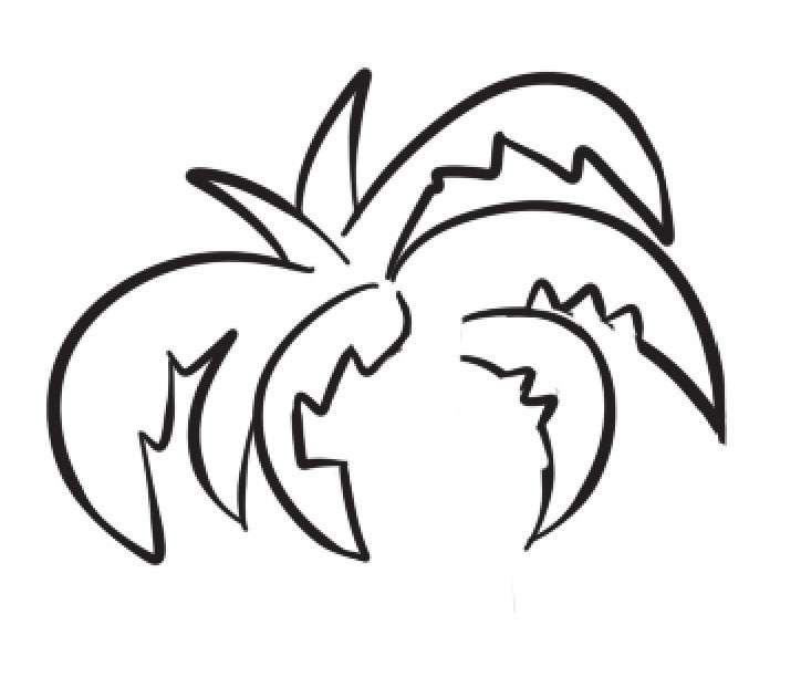 椰子树简笔画