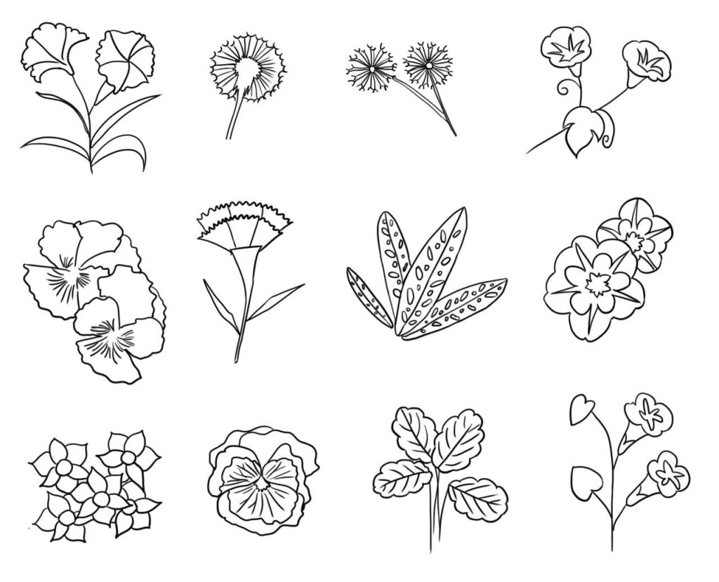 植物小图合集简笔画