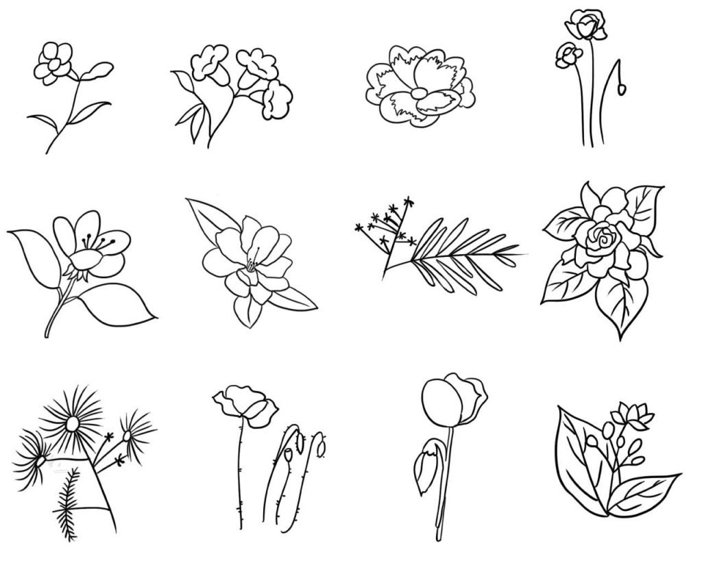 植物小图合集简笔画