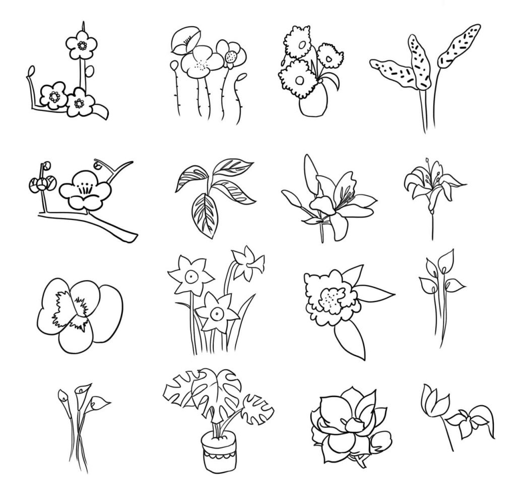植物小图合集简笔画