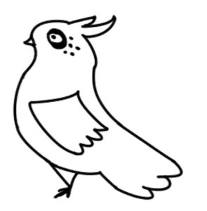 鸽子简笔画