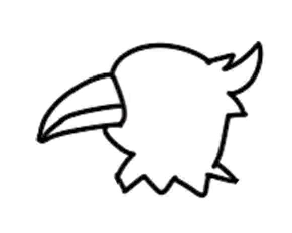 鹦鹉简笔画