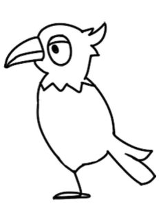 鹦鹉简笔画