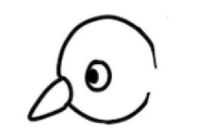 麻雀简笔画
