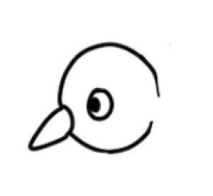 麻雀简笔画