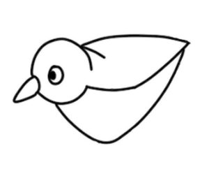 麻雀简笔画