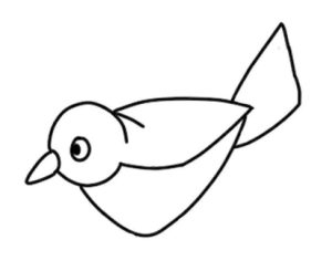 麻雀简笔画