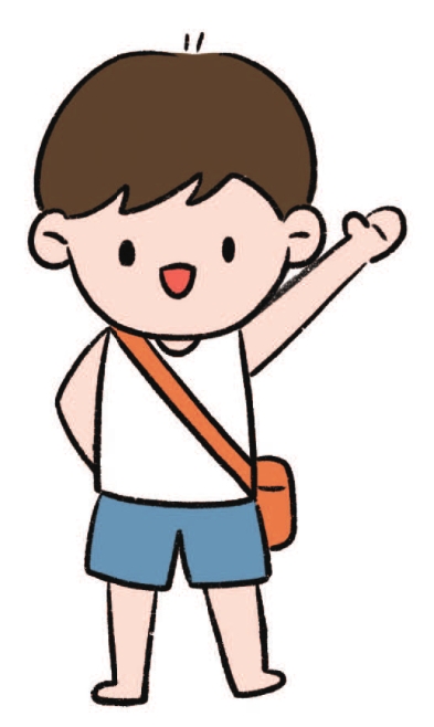 夏日男生简笔画