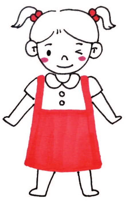 女孩简笔画