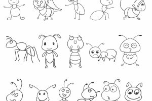 蚂蚁简笔画