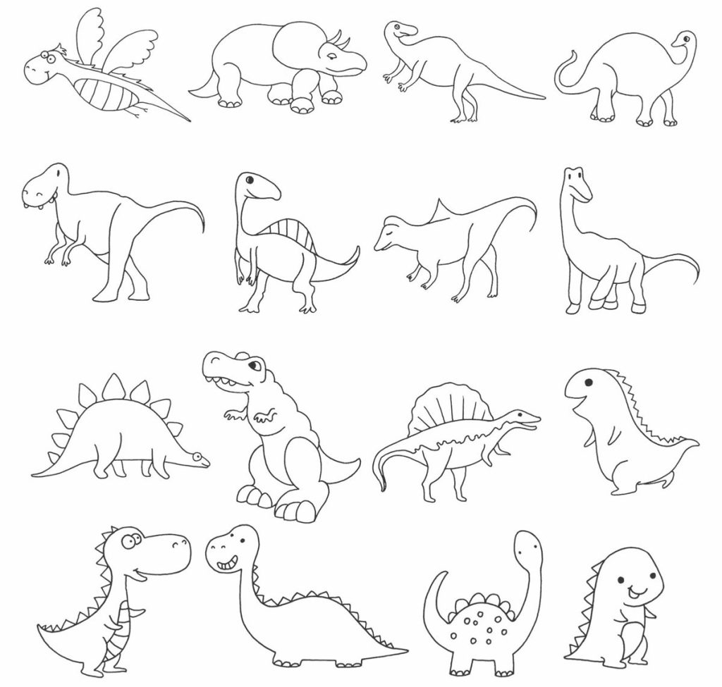 恐龙简笔画