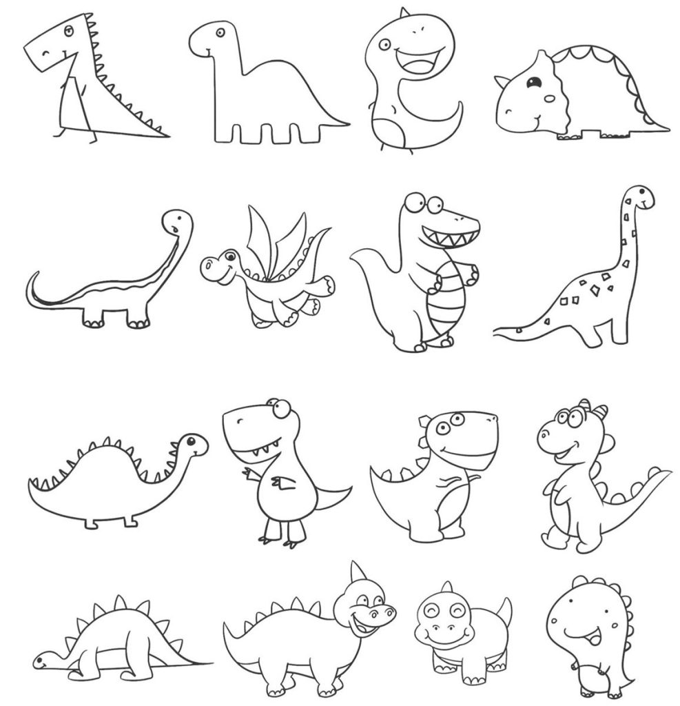 恐龙简笔画