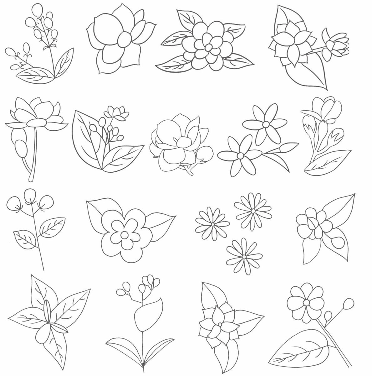茉莉花简笔画