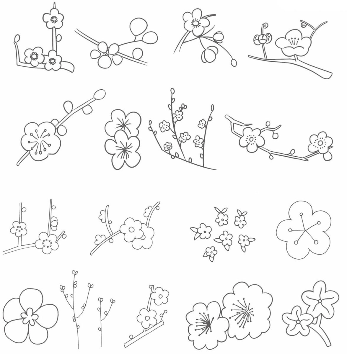梅花简笔画