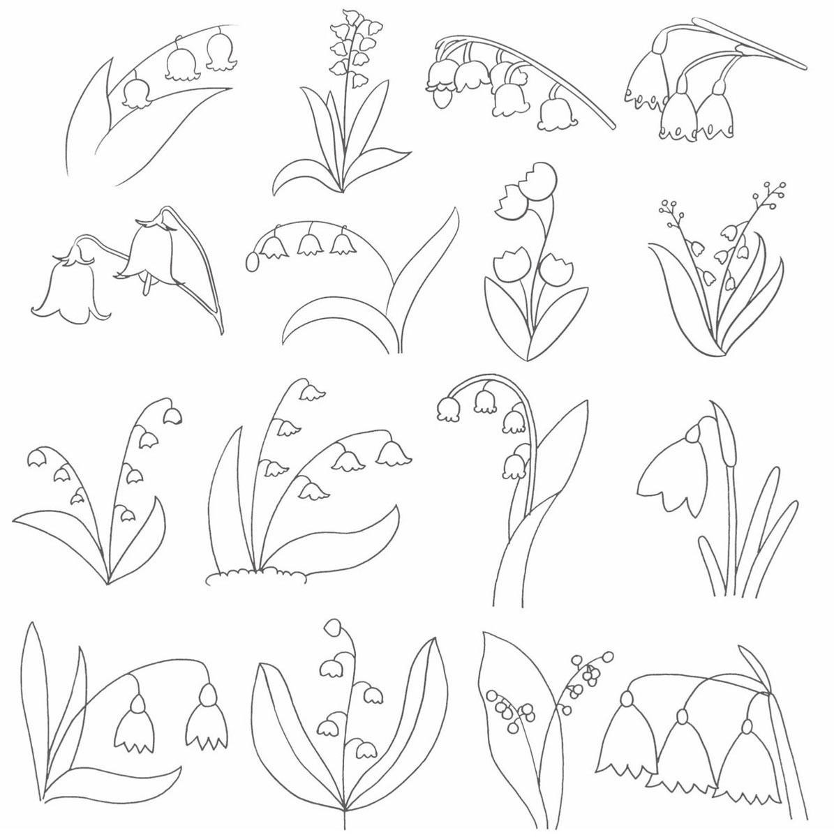 铃兰简笔画