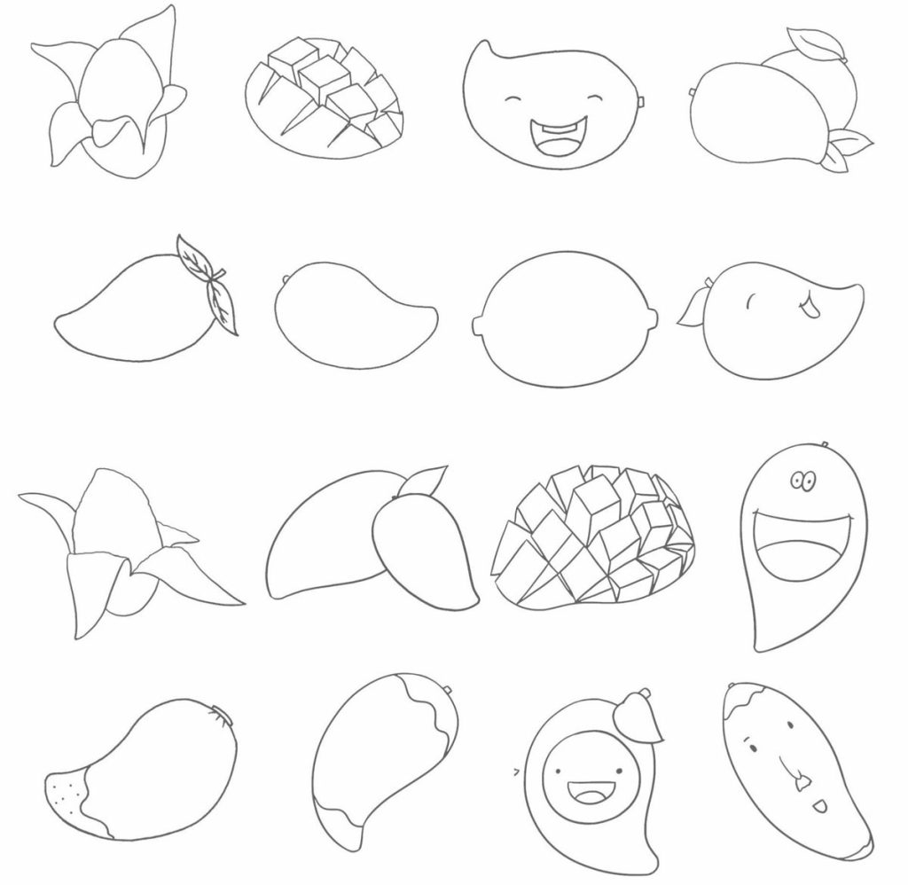 芒果简笔画