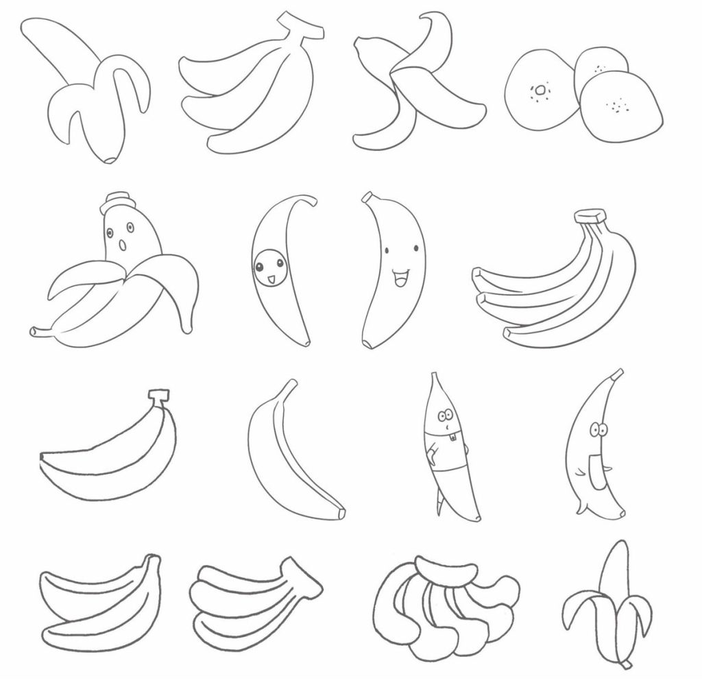 香蕉简笔画