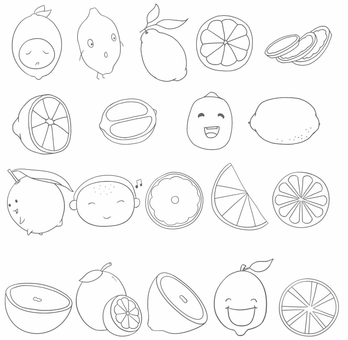 柠檬简笔画