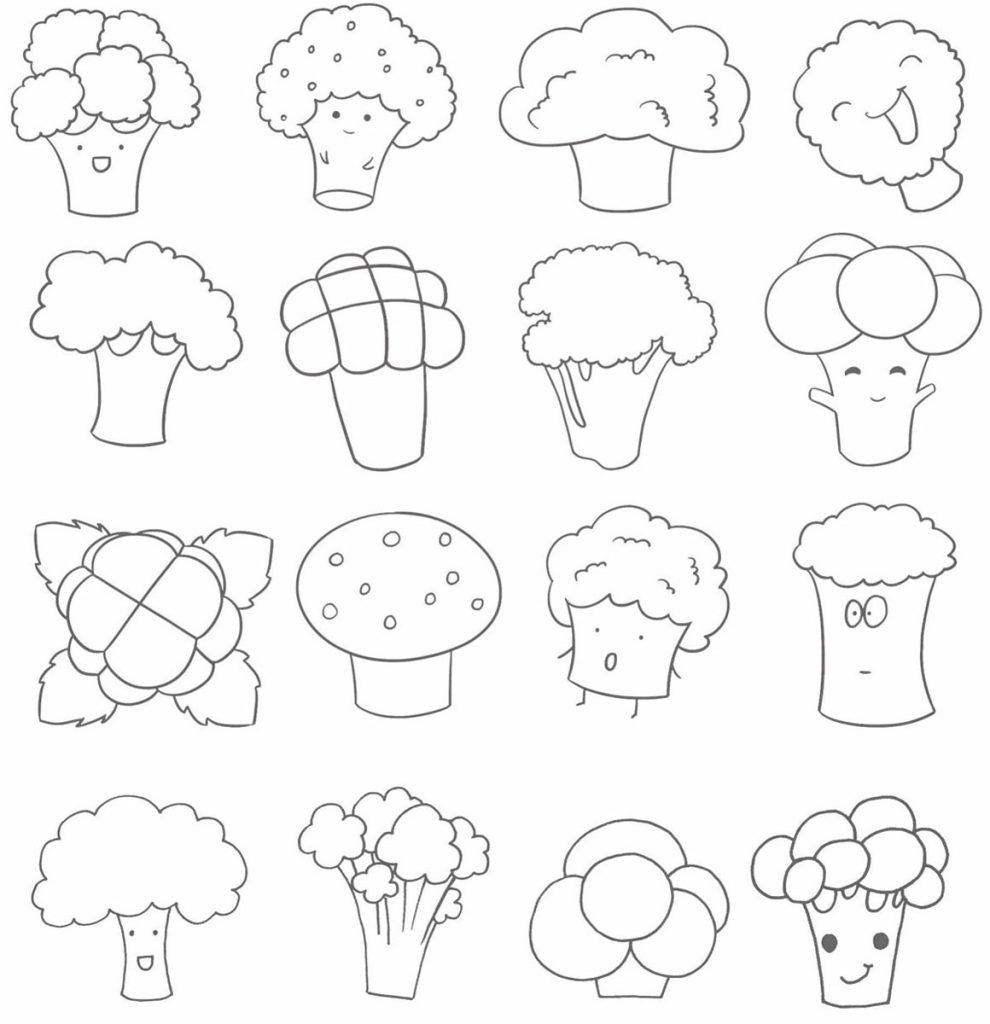 西兰花简笔画
