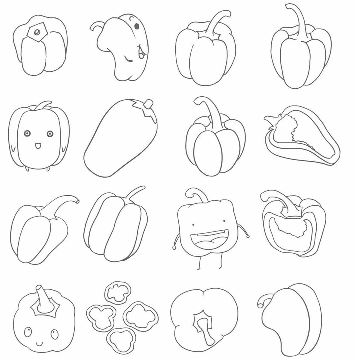 青椒简笔画