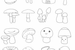 蘑菇简笔画