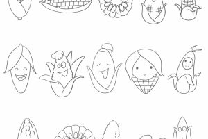 玉米简笔画