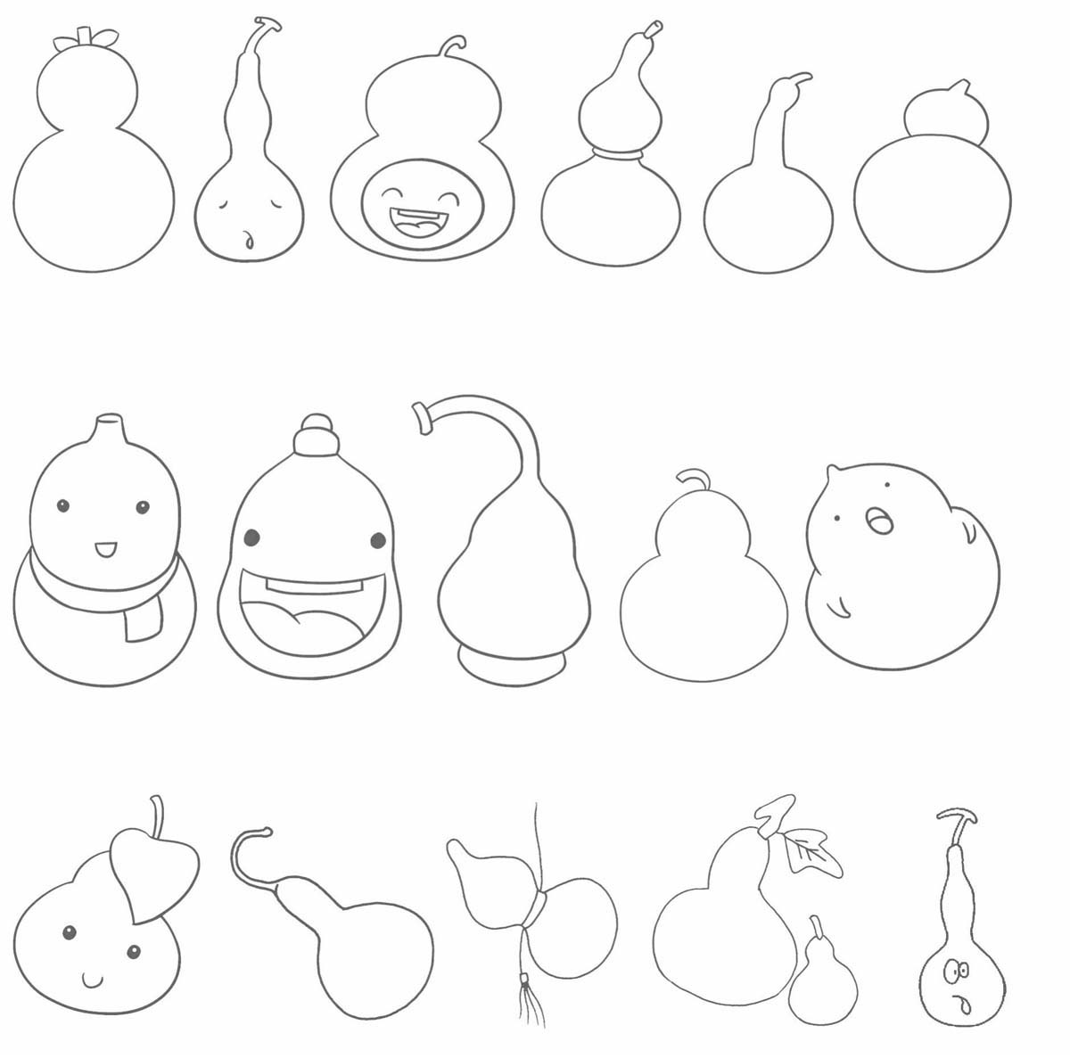 葫芦简笔画
