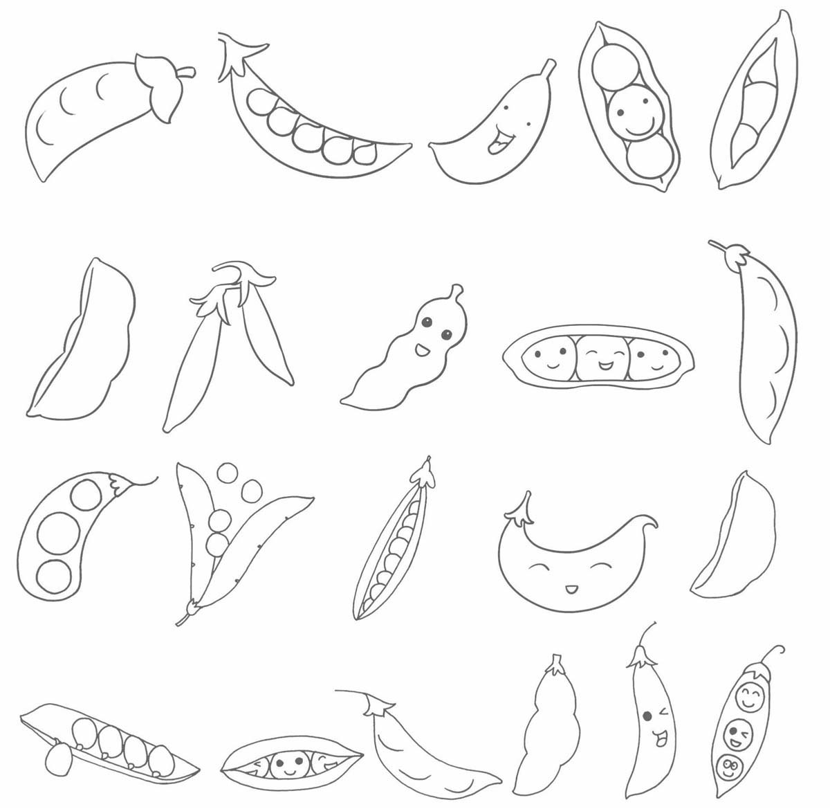豌豆简笔画