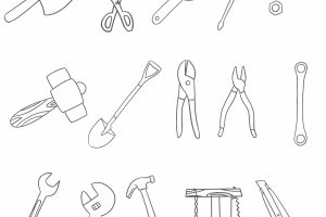 工具简笔画