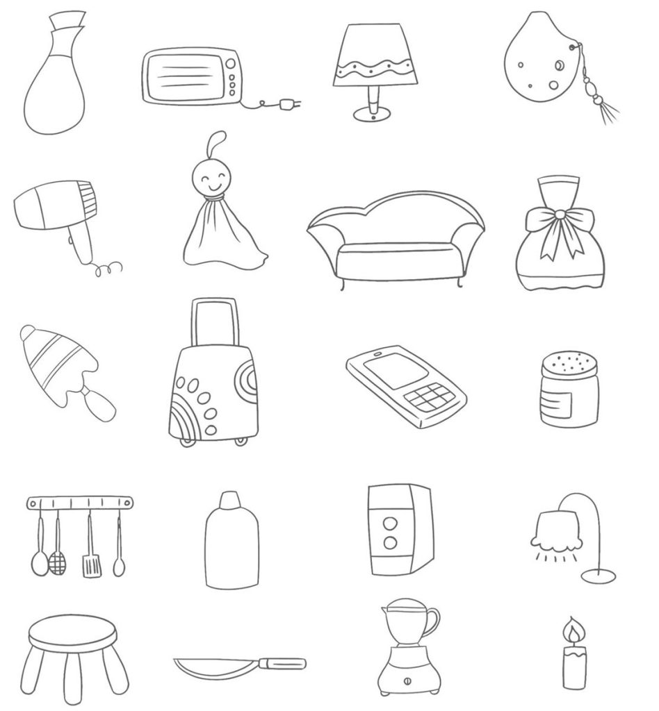 生活用品简笔画