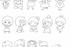 女孩简笔画