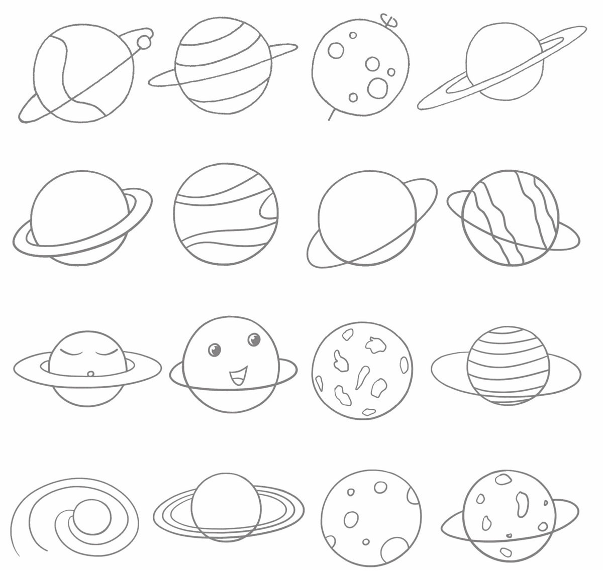星球简笔画