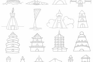塔简笔画