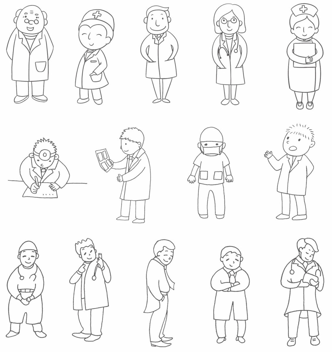 医生简笔画