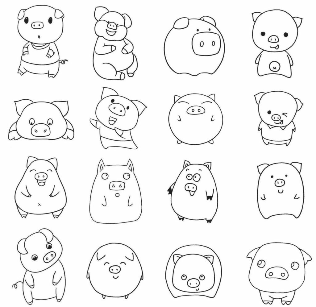 小猪简笔画