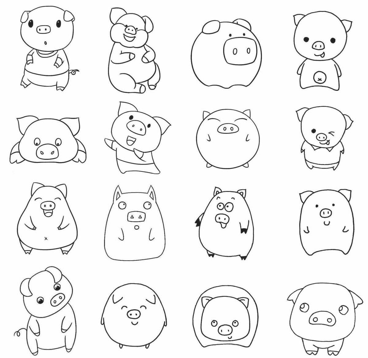 小猪简笔画