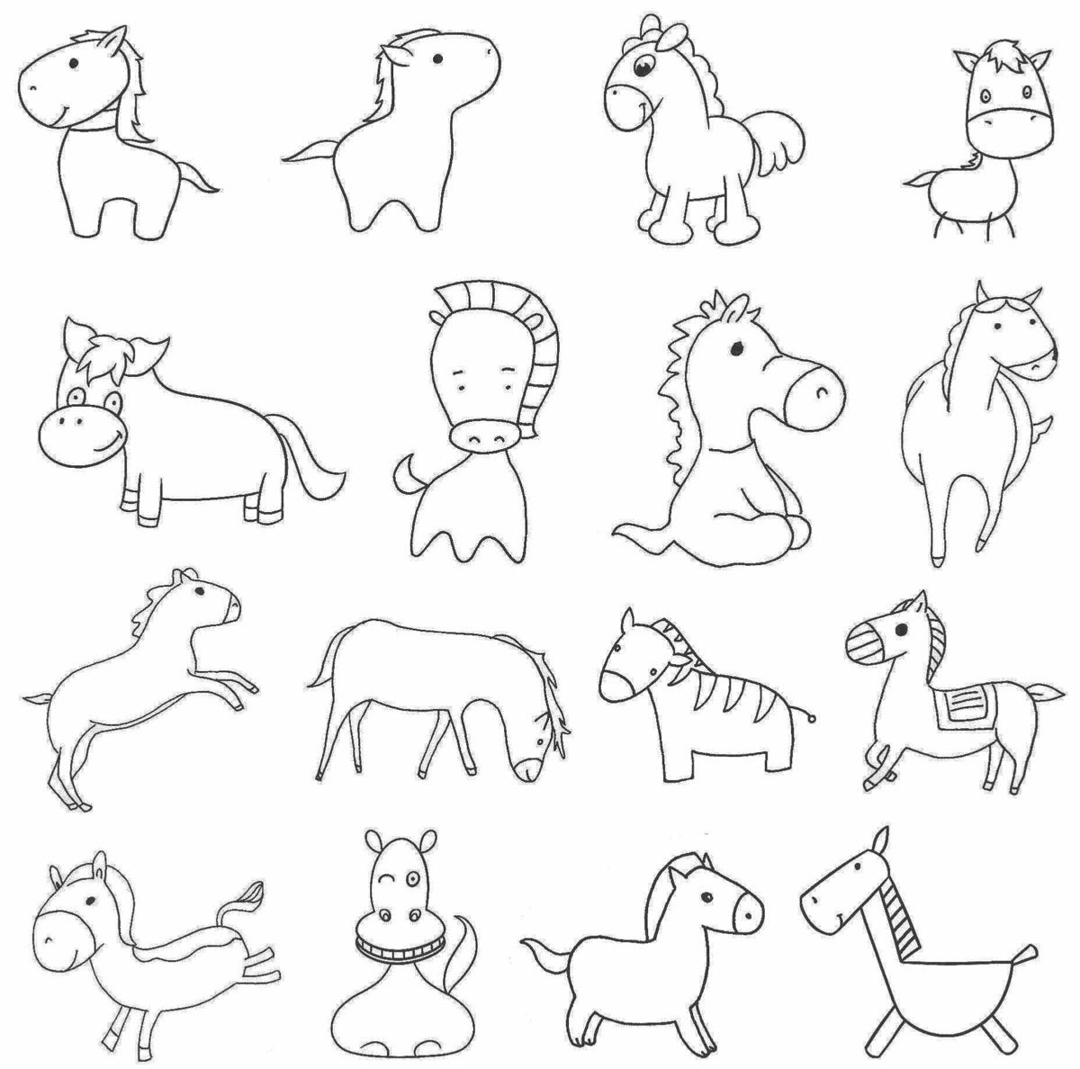 马简笔画