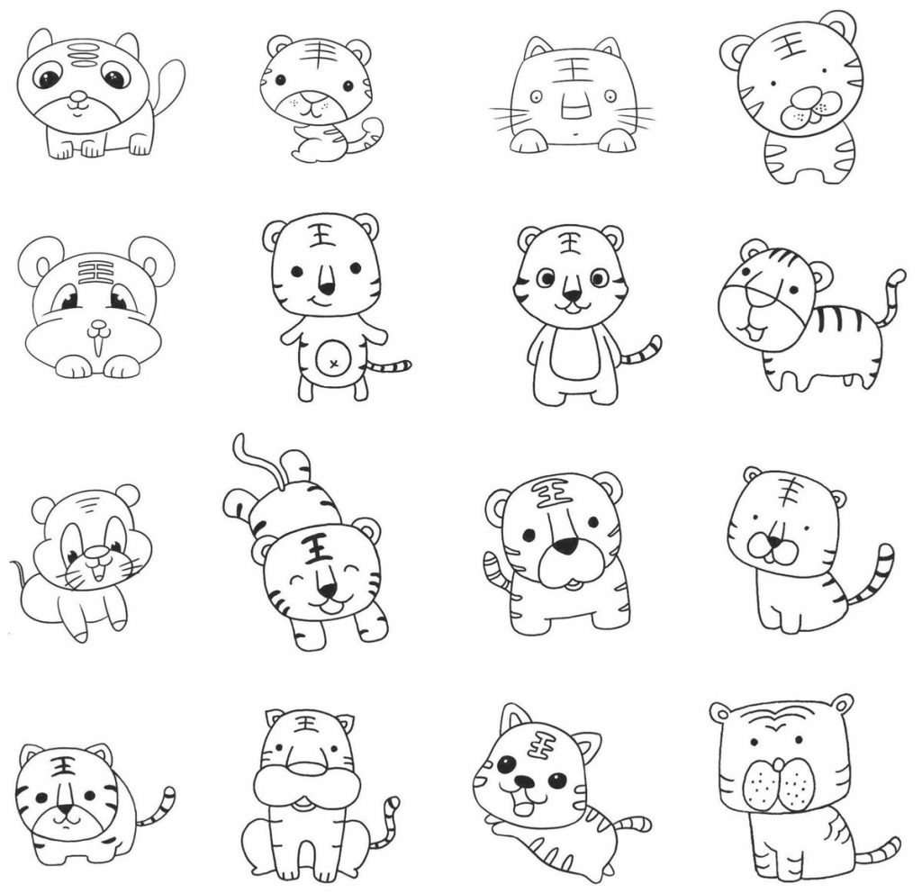 老虎简笔画