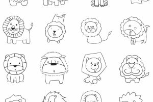 狮子简笔画