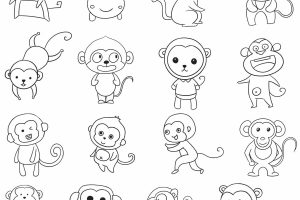 猴子简笔画