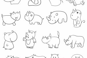 犀牛简笔画