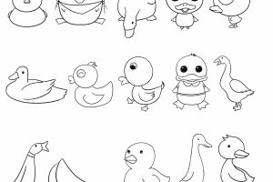 鸭子简笔画