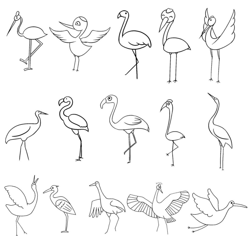 鹤简笔画
