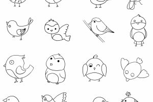麻雀简笔画